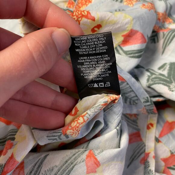 Nat Nast Short Sleeve Hawaiian Button Down Men’s‎ Size S Blue Beachy - Picture 8 of 8